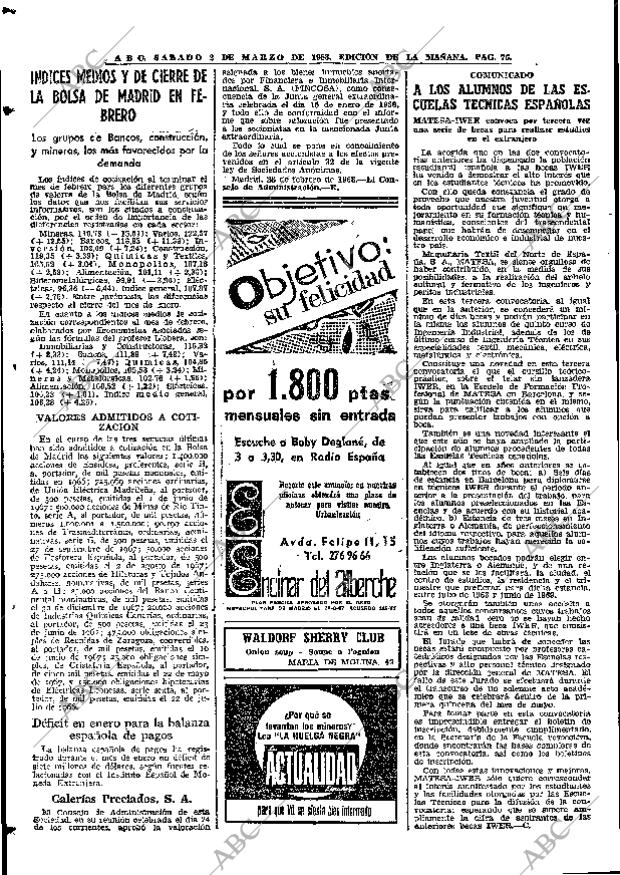 ABC MADRID 02-03-1968 página 76