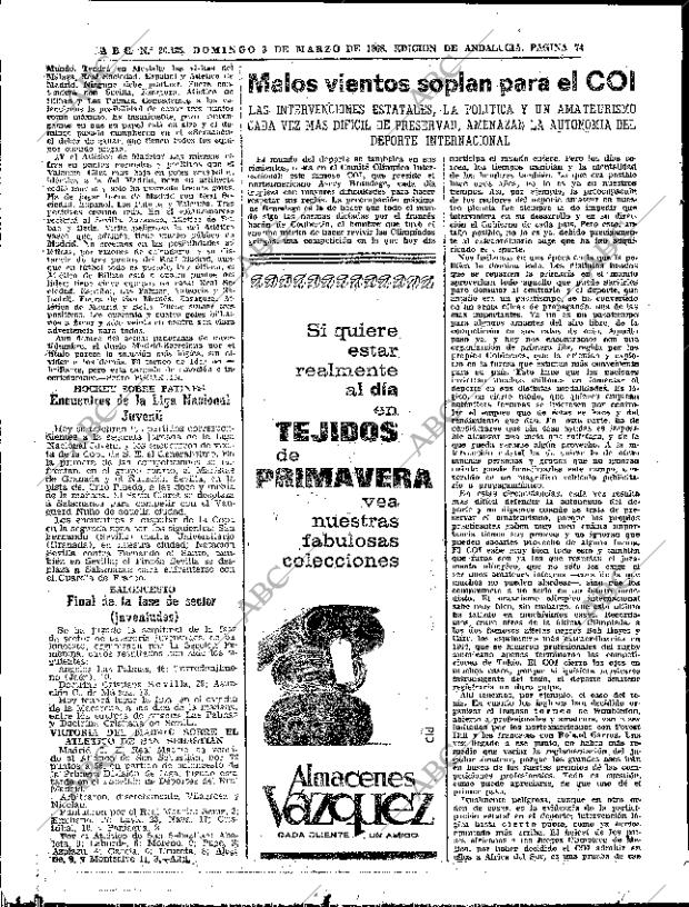 ABC SEVILLA 03-03-1968 página 74