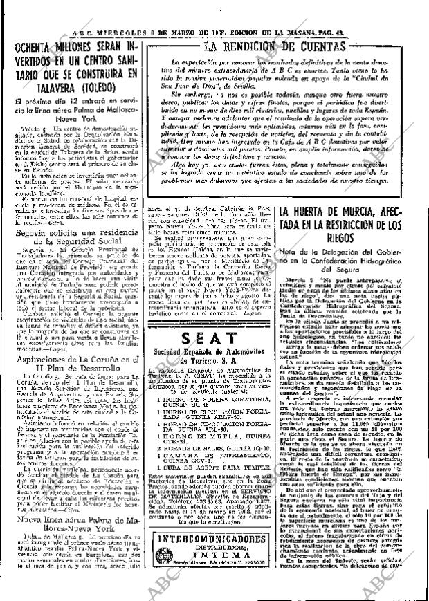 ABC MADRID 06-03-1968 página 43