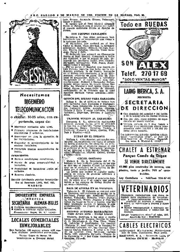 ABC MADRID 09-03-1968 página 90
