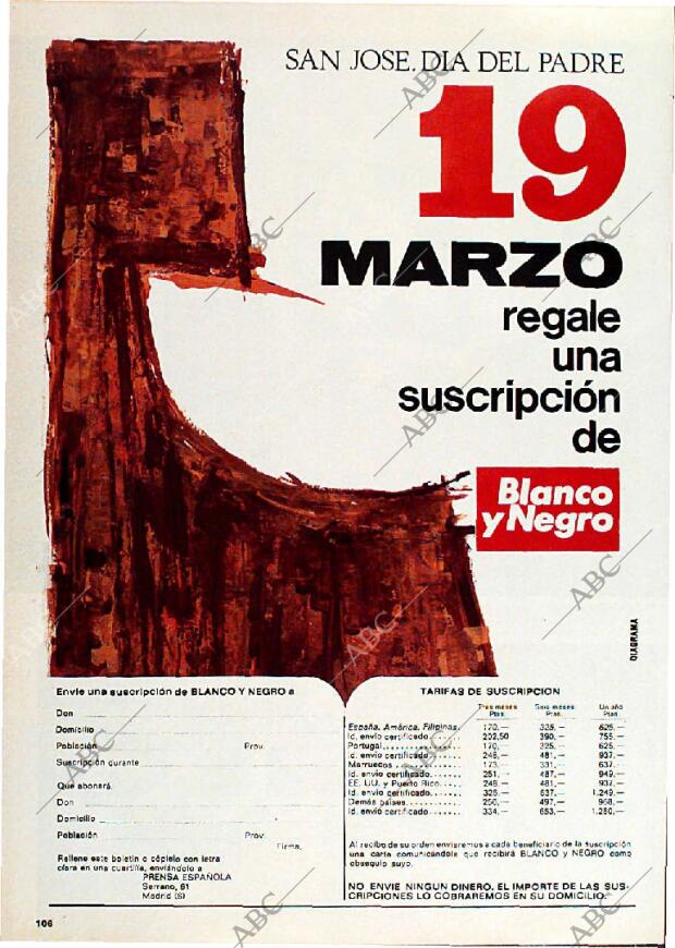 BLANCO Y NEGRO MADRID 09-03-1968 página 106