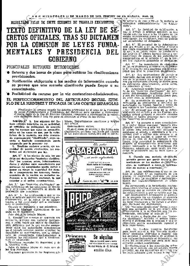 ABC MADRID 13-03-1968 página 33