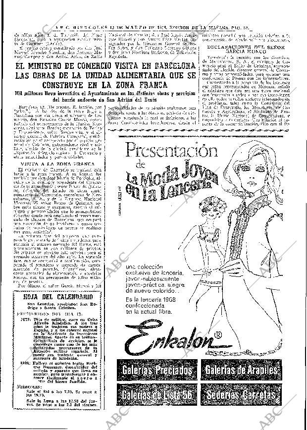 ABC MADRID 13-03-1968 página 57