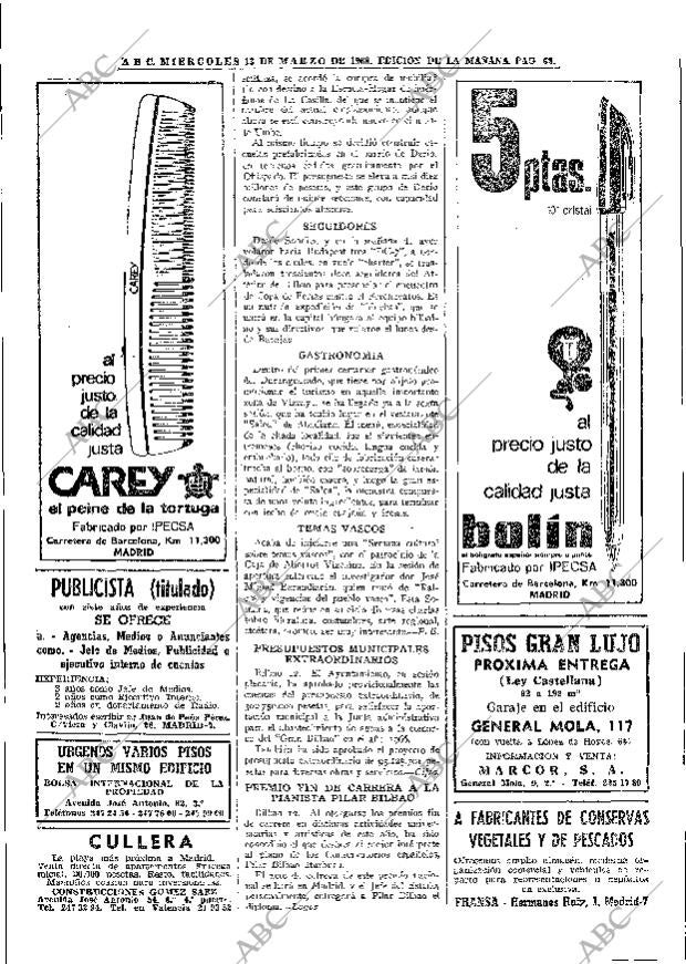 ABC MADRID 13-03-1968 página 62