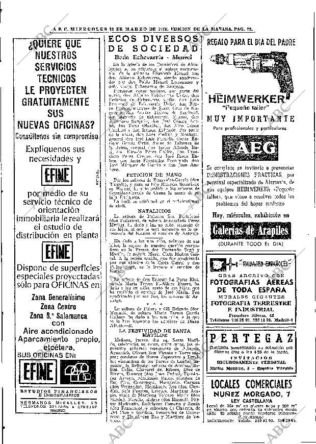 ABC MADRID 13-03-1968 página 72