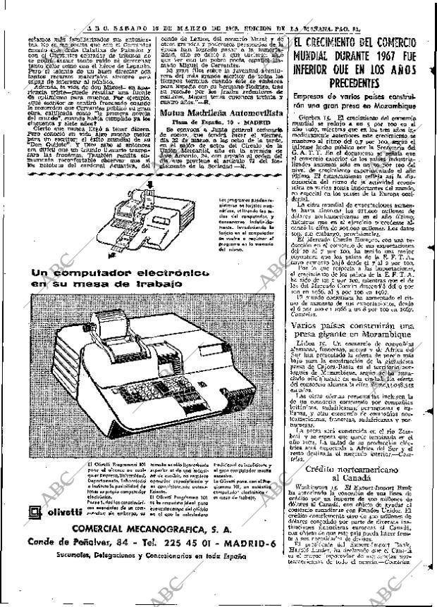 ABC MADRID 16-03-1968 página 91