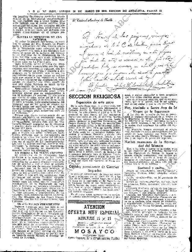 ABC SEVILLA 16-03-1968 página 66