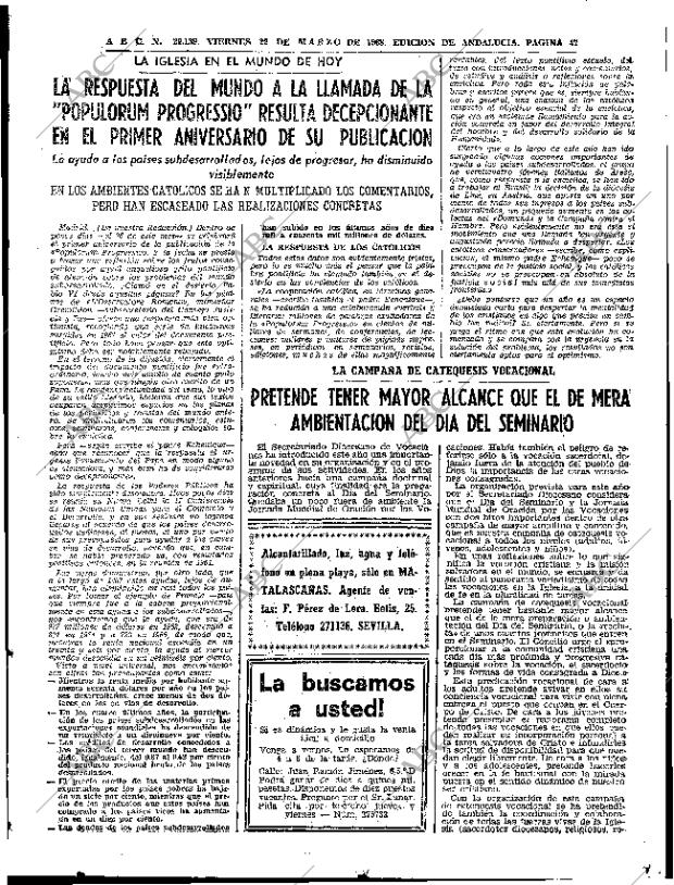ABC SEVILLA 22-03-1968 página 47