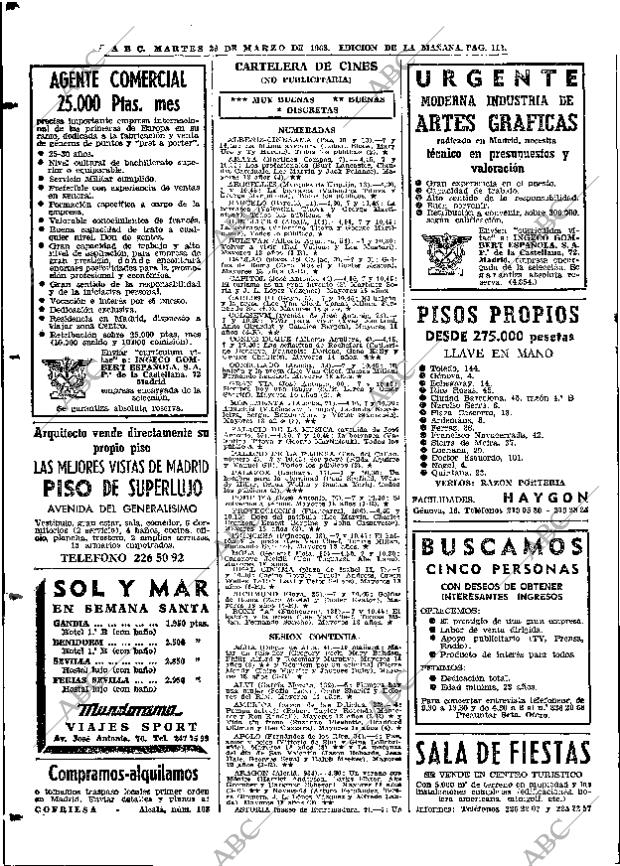 ABC MADRID 26-03-1968 página 112