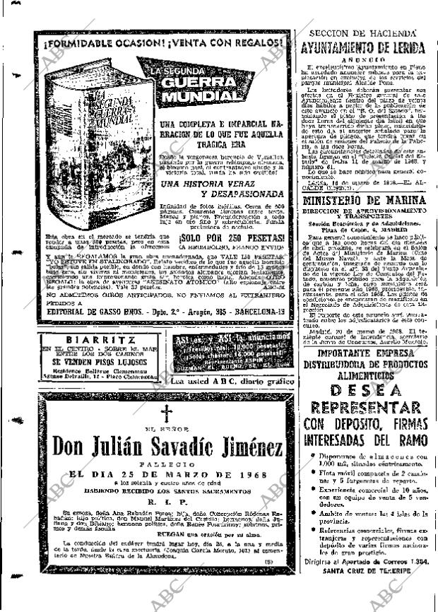 ABC MADRID 26-03-1968 página 134