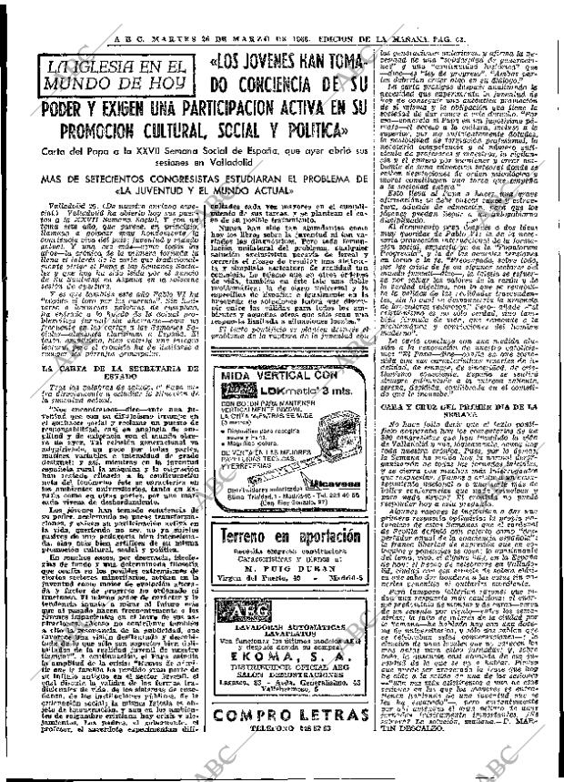 ABC MADRID 26-03-1968 página 63