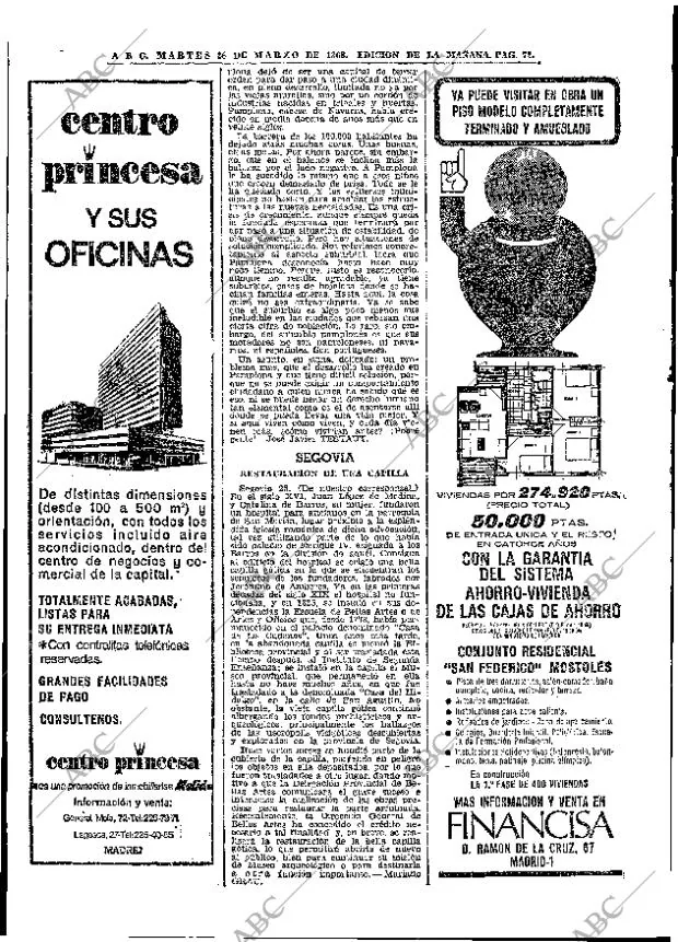 ABC MADRID 26-03-1968 página 72