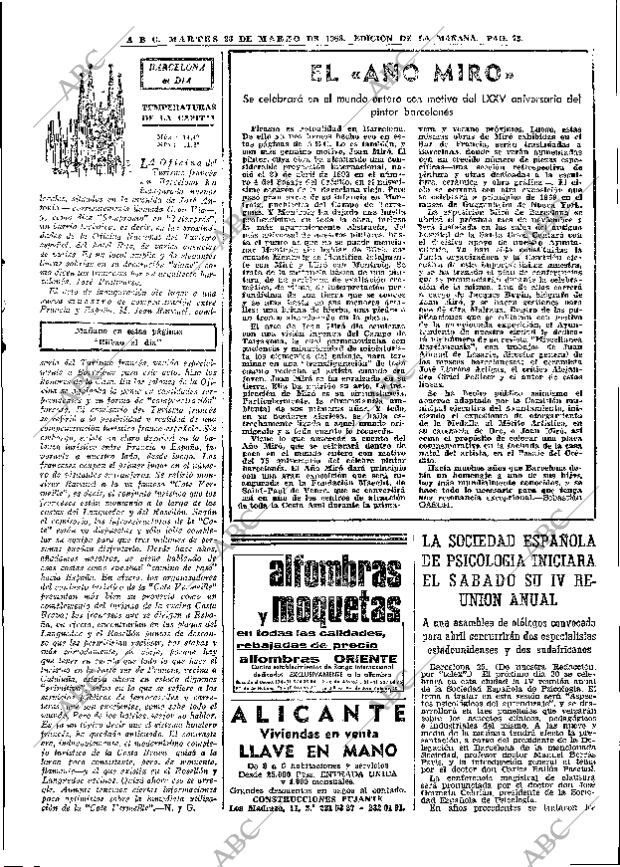 ABC MADRID 26-03-1968 página 73