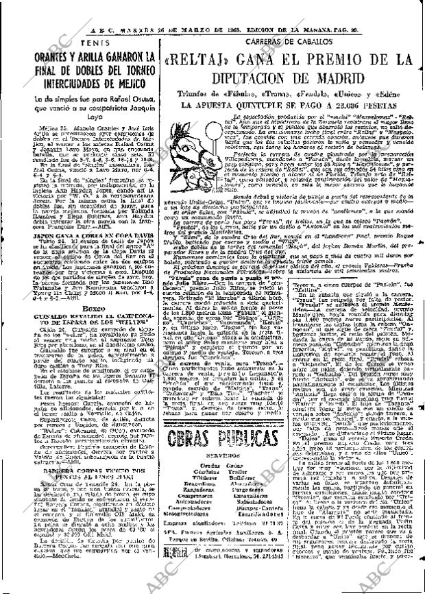 ABC MADRID 26-03-1968 página 99