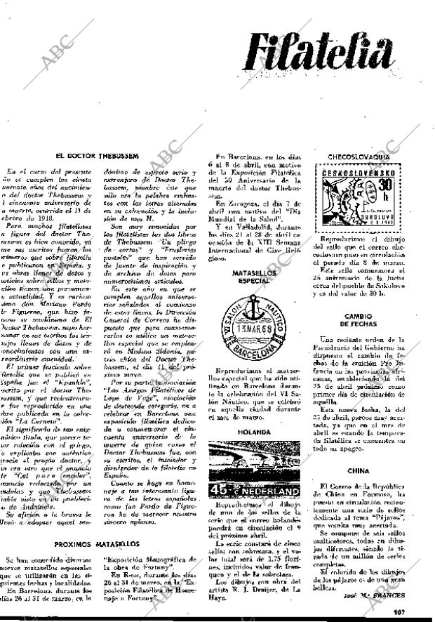 BLANCO Y NEGRO MADRID 30-03-1968 página 107