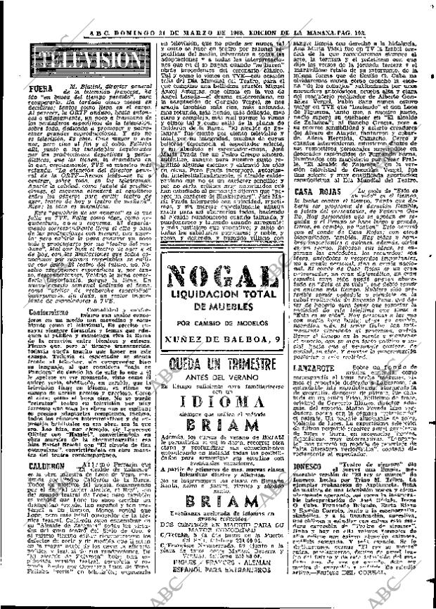 ABC MADRID 31-03-1968 página 103