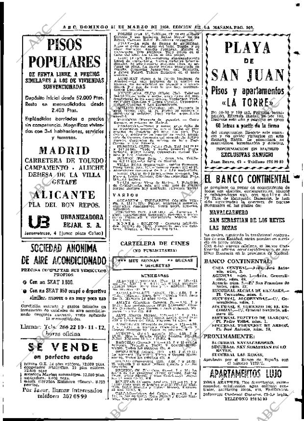 ABC MADRID 31-03-1968 página 109