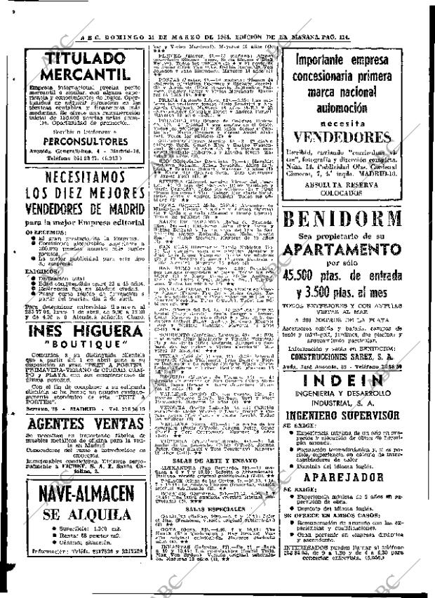 ABC MADRID 31-03-1968 página 114