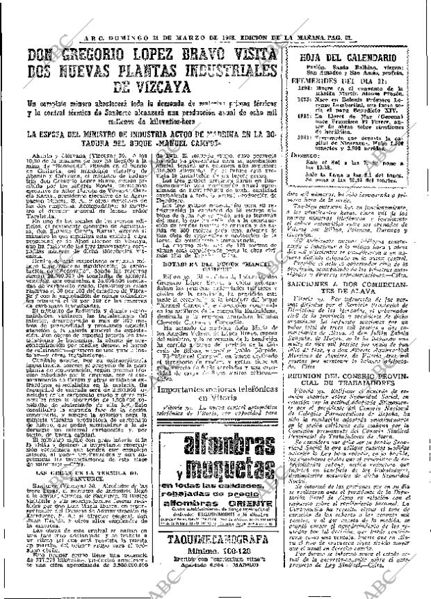 ABC MADRID 31-03-1968 página 61