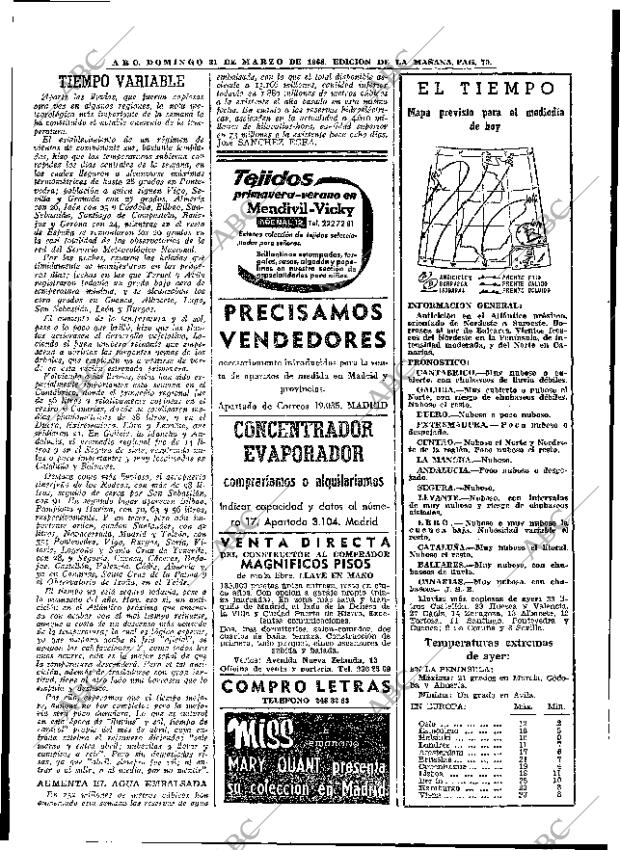 ABC MADRID 31-03-1968 página 70