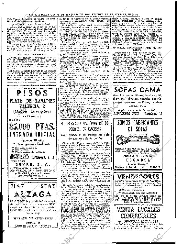 ABC MADRID 31-03-1968 página 96