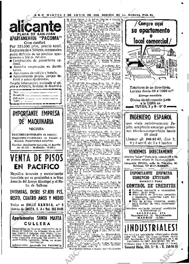 ABC MADRID 02-04-1968 página 83