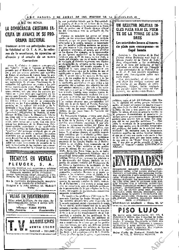 ABC MADRID 06-04-1968 página 62