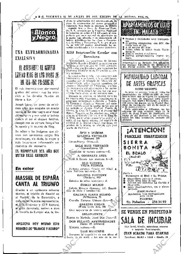 ABC MADRID 12-04-1968 página 44