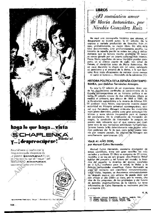 BLANCO Y NEGRO MADRID 13-04-1968 página 104