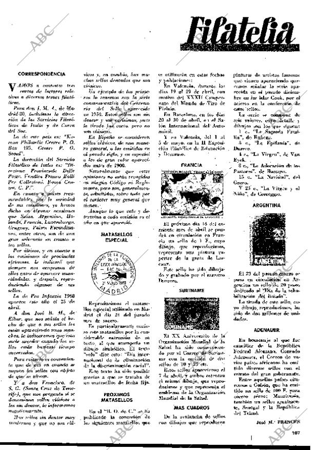 BLANCO Y NEGRO MADRID 13-04-1968 página 107