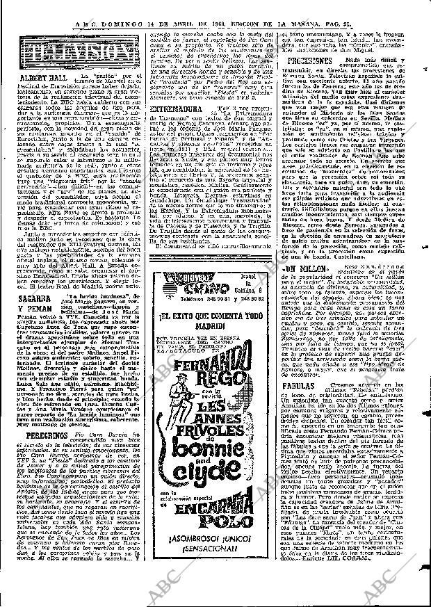 ABC MADRID 14-04-1968 página 91