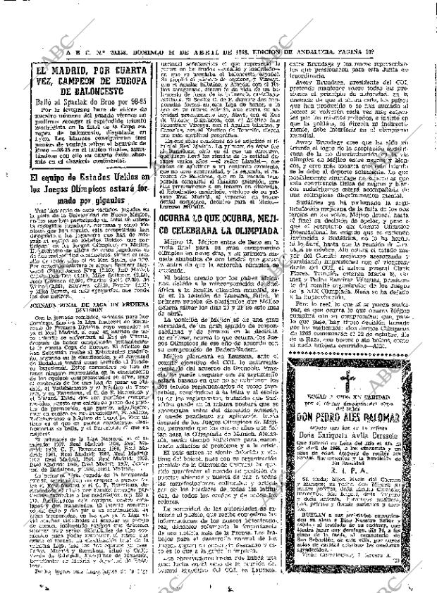 ABC SEVILLA 14-04-1968 página 109