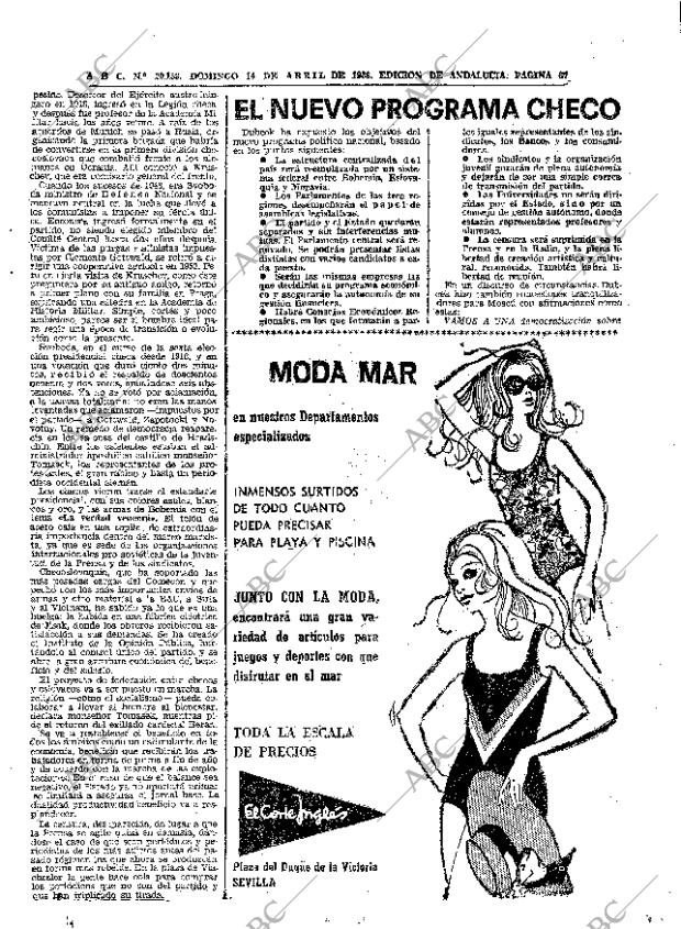 ABC SEVILLA 14-04-1968 página 67