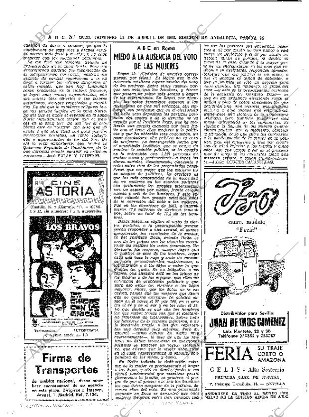 ABC SEVILLA 14-04-1968 página 76