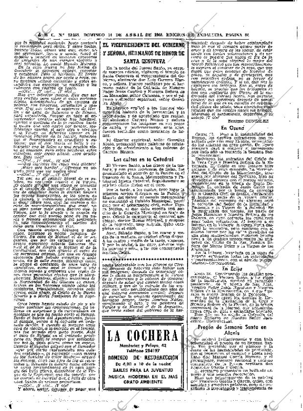 ABC SEVILLA 14-04-1968 página 84