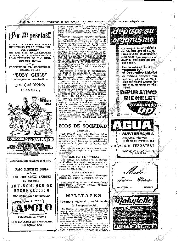 ABC SEVILLA 14-04-1968 página 98