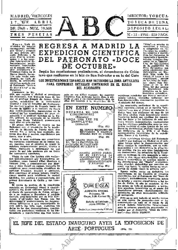 ABC MADRID 17-04-1968 página 39