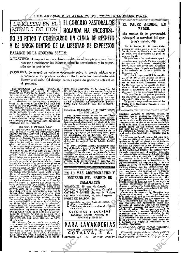 ABC MADRID 17-04-1968 página 51