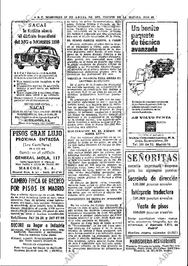 ABC MADRID 17-04-1968 página 66