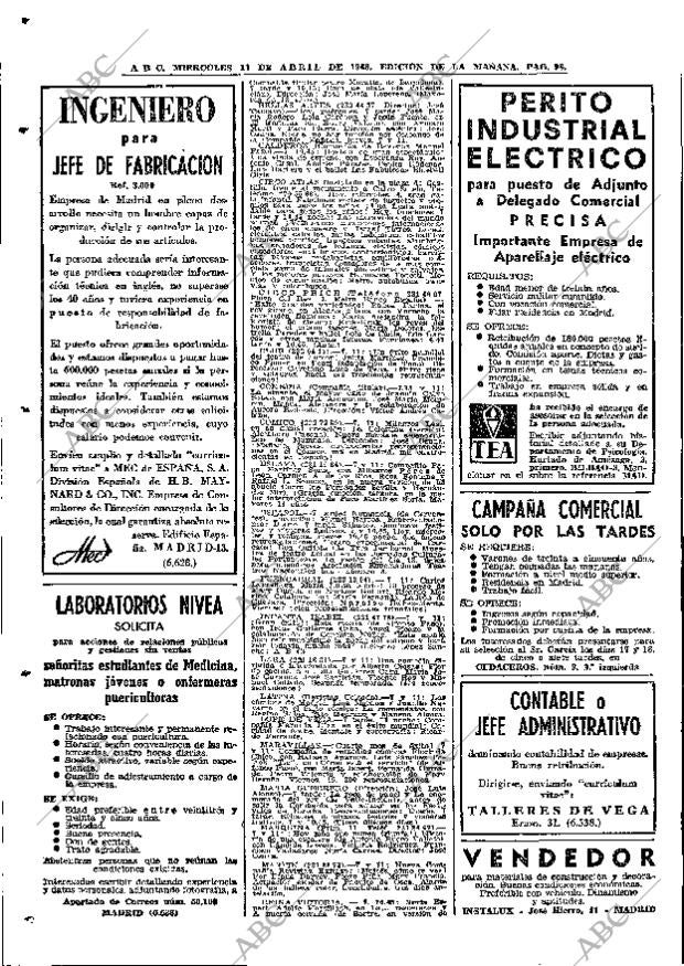 ABC MADRID 17-04-1968 página 98