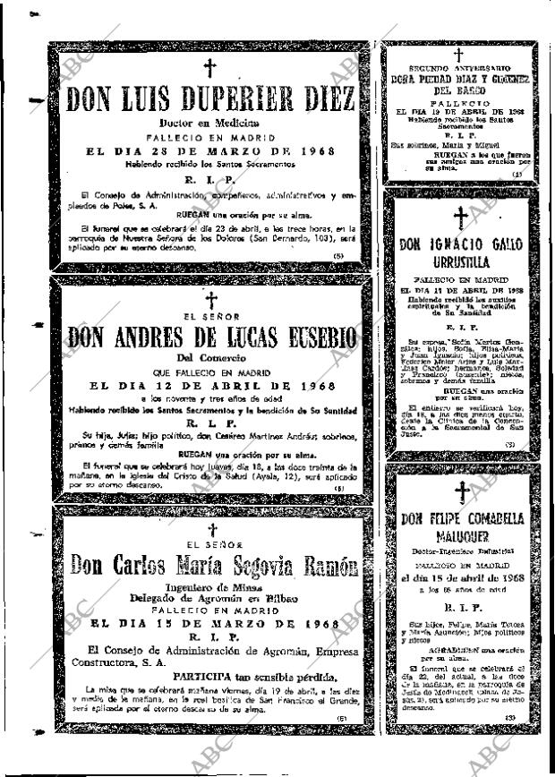 ABC MADRID 18-04-1968 página 122