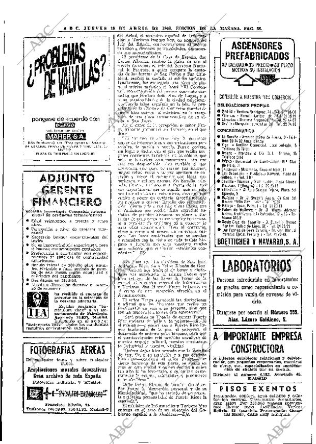 ABC MADRID 18-04-1968 página 58