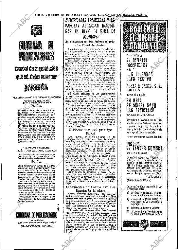 ABC MADRID 18-04-1968 página 72