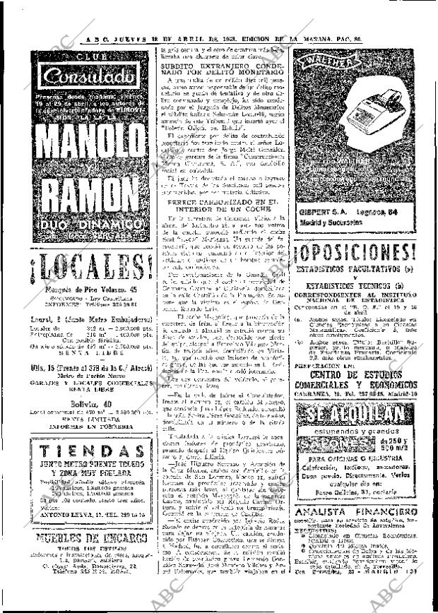 ABC MADRID 18-04-1968 página 80