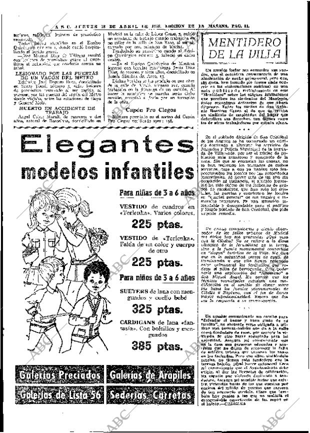 ABC MADRID 18-04-1968 página 81