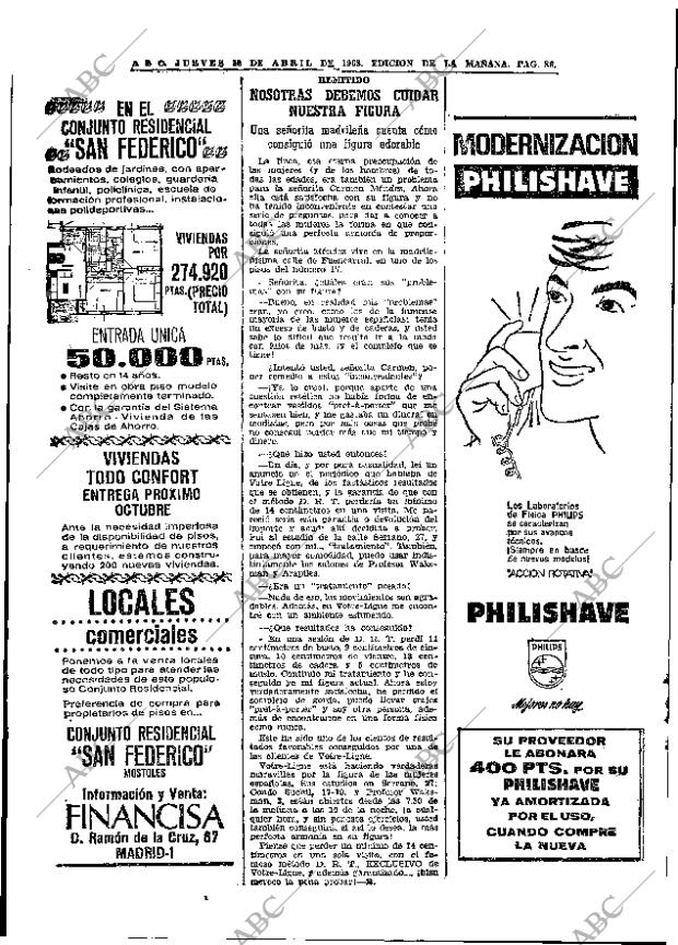 ABC MADRID 18-04-1968 página 86