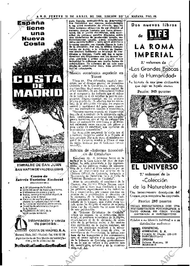 ABC MADRID 18-04-1968 página 88