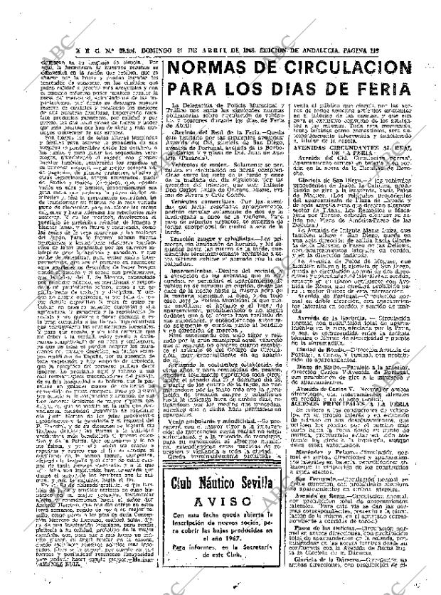 ABC SEVILLA 21-04-1968 página 119