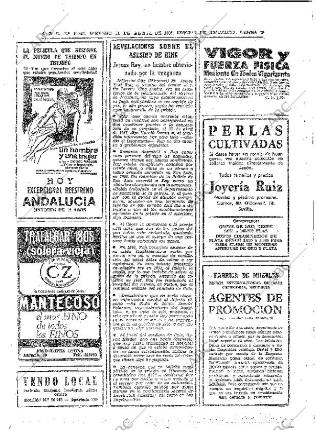 ABC SEVILLA 21-04-1968 página 70