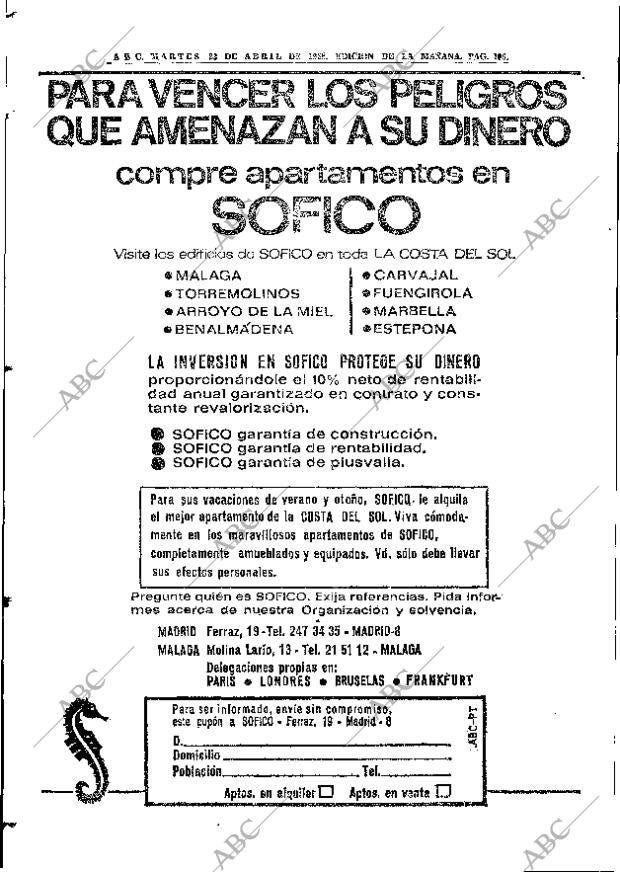 ABC MADRID 23-04-1968 página 106